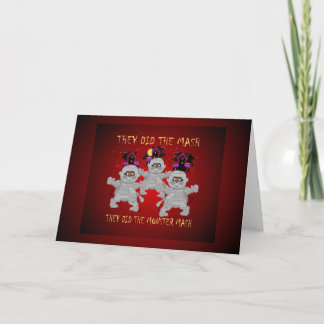 Tarjetas de felicitación momias