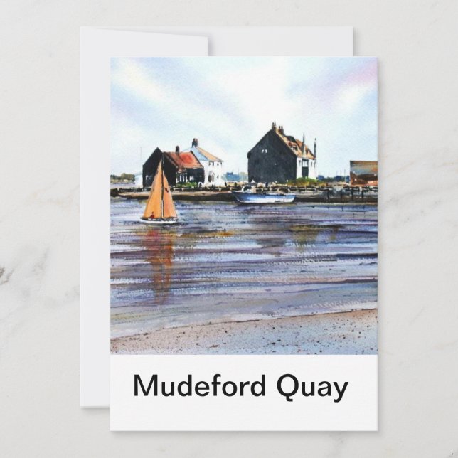 Tarjetas de felicitación Mudeford Quay No1 (Anverso)