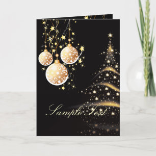 Tarjetas de felicitación navideña, árbol de Navida
