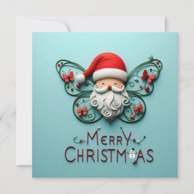 Tarjetas de felicitación navideña de Feliz (Anverso)