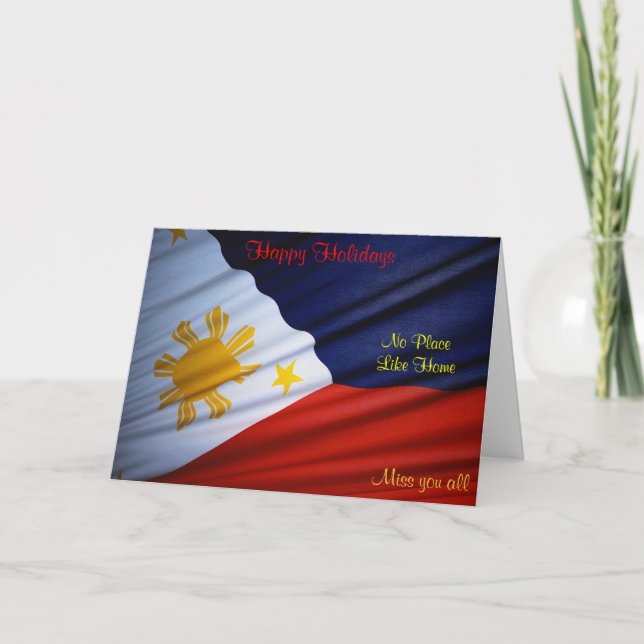 tarjetas de felicitación navideña filipinas (Anverso)
