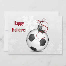 Tarjetas de felicitación navideña para futbolistas