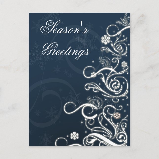 tarjetas de felicitación navideñas festivas (Anverso)