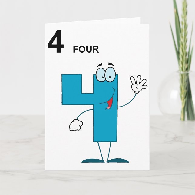 Tarjetas de felicitación número 4 sonrientes (Subido por el creador)