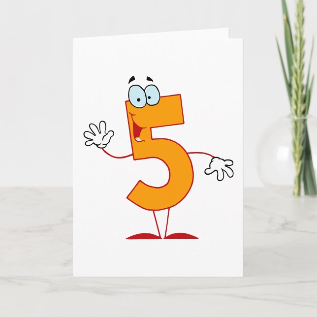 Tarjetas de felicitación número 5 del naranja (Subido por el creador)
