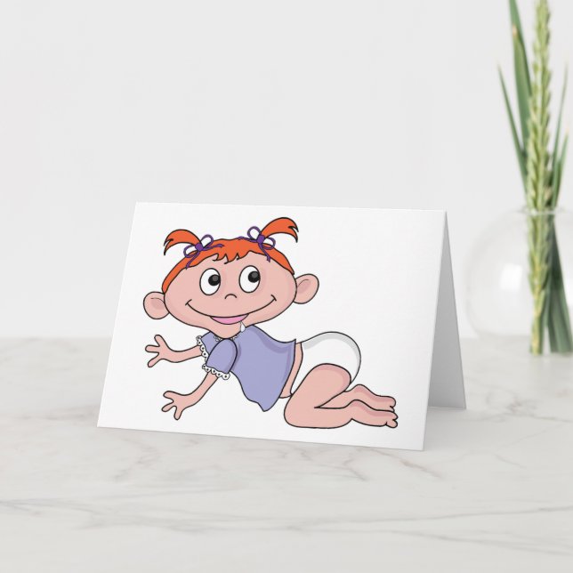 Tarjetas de felicitación para bebé personalizado (Anverso)