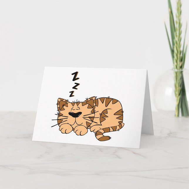 Tarjetas de felicitación para el gato durmiendo (Subido por el creador)
