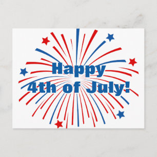 Tarjetas de felicitación para fiesta del 4 de juli