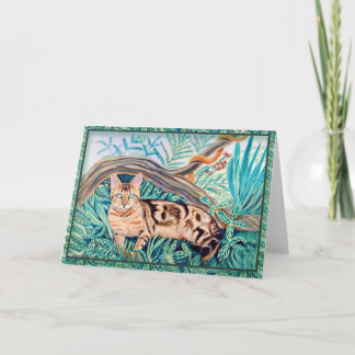 Tarjetas de felicitación para gatos bengalíes