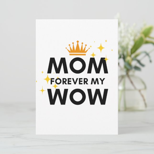 Tarjetas de felicitación para mamá por siempre mi  (Anverso de pie)