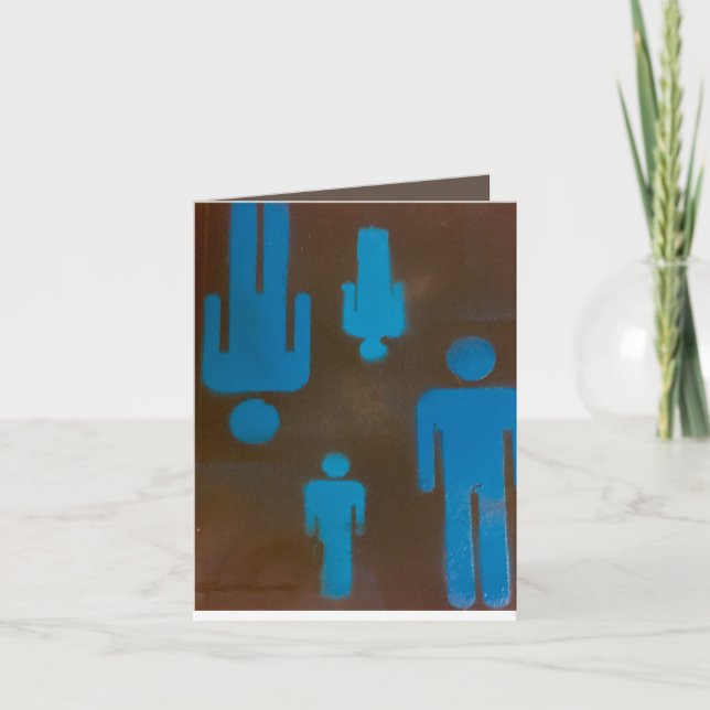 Tarjetas de felicitación para mujeres de 4" x 5,6" (Anverso)