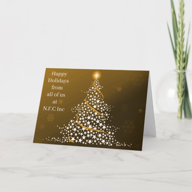 Tarjetas de felicitación para Navidades corporativ (Anverso)