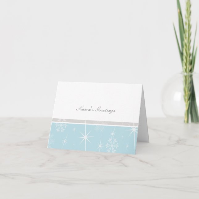 Tarjetas de felicitación para Navidades de copo de (Anverso)