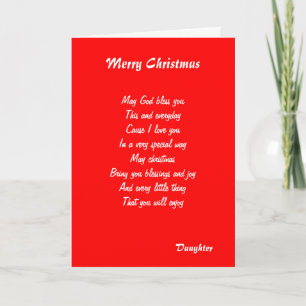 Tarjetas de felicitación para navidades de hija