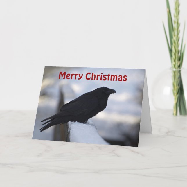Tarjetas de felicitación para Navidades Raven (Anverso)
