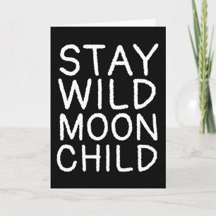 Tarjetas de felicitación para niños STAY WILD MOON