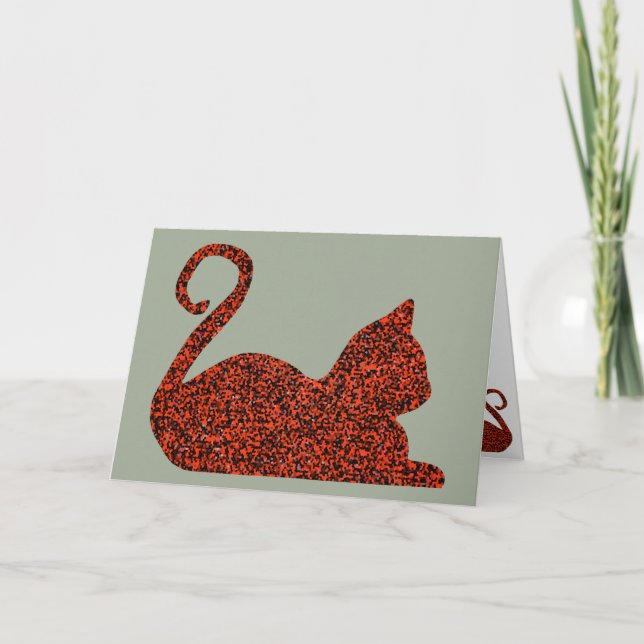 Tarjetas de felicitación para Personalizados Cat-C (Anverso)