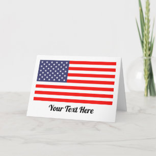Tarjetas de felicitación patrióticas de la bandera