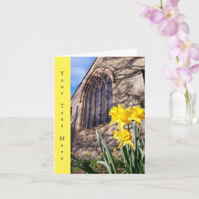 Tarjetas de felicitación personalizables - Narciso (Orquídea)