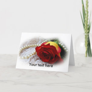 tarjetas de felicitación personalizables perlas y