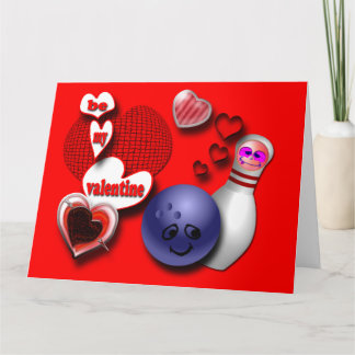 Tarjetas de felicitación personalizadas de bolos