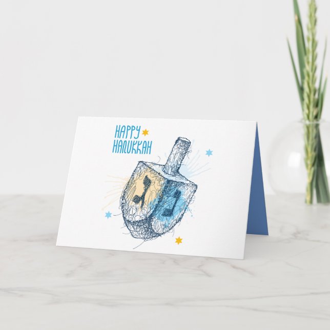 Tarjetas de Felicitación Personalizadas de Janucá  (Anverso)