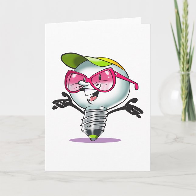 Tarjetas de felicitación personalizado Lightbulb (Subido por el creador)