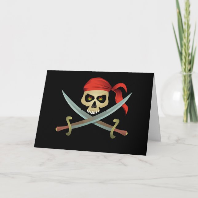 Tarjetas de felicitación pirata (Anverso)