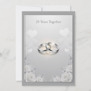 Tarjetas de felicitación por 25 años de casados