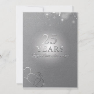 Tarjetas de felicitación por 25 años de casados