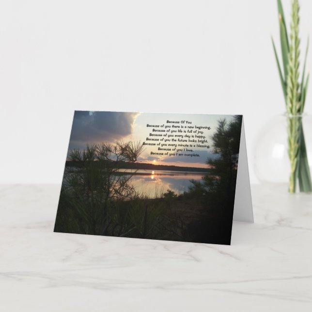 Tarjetas de felicitación Por ti 13 (Anverso)