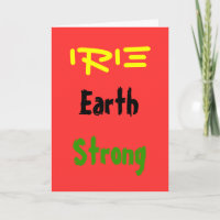 Tarjetas de felicitación rasta terroríficas