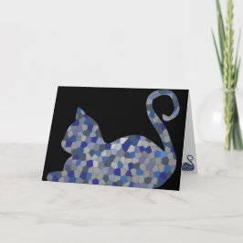 Tarjetas de felicitación relajadas del gato del