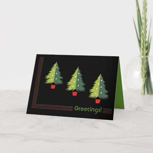 Tarjetas de felicitación retras del navidad de los (Anverso)