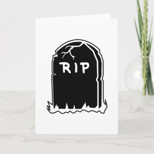Tarjetas de felicitación RIP Tombstone