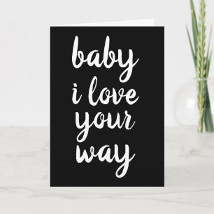 Tarjetas de felicitación ROMÁNTICAS BEBÉ ME ENCANT