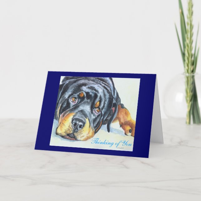 Tarjetas de felicitación Rottweiler / Notecards (Anverso)