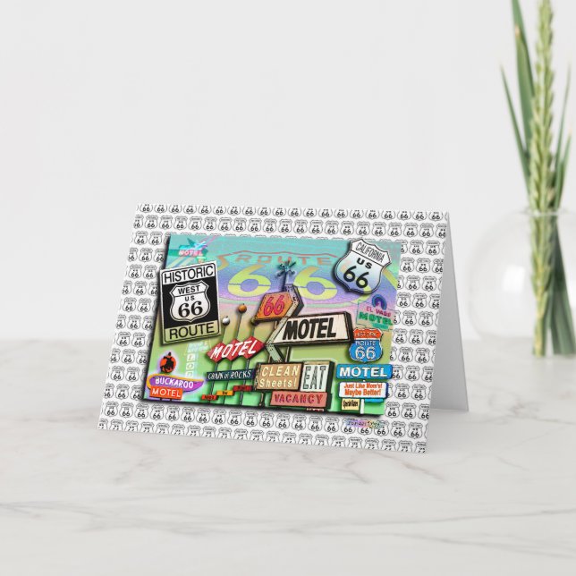 Tarjetas de felicitación - Ruta 66 La Ruta Madre 1 (Anverso)