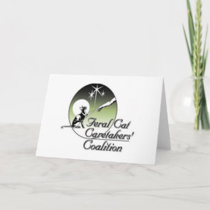 Tarjetas de felicitación salvajes blancas del