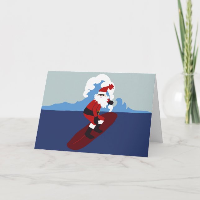Tarjetas de felicitación Santa-Horizontales que (Anverso)