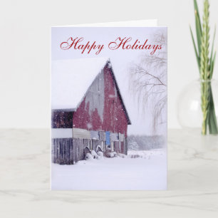 Tarjetas de felicitación simples del navidad de la
