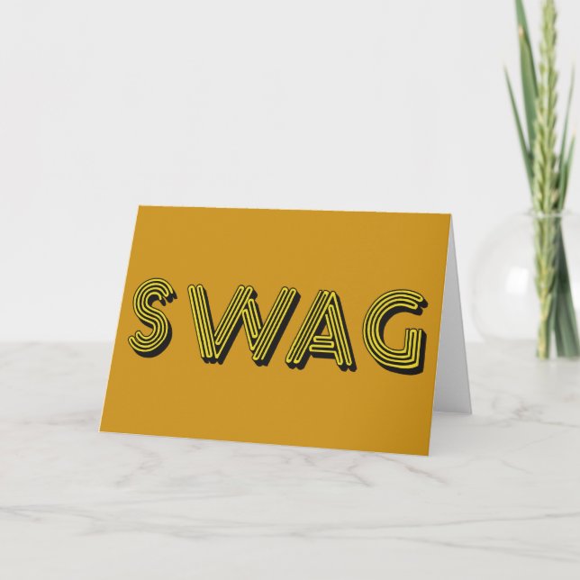 Tarjetas de felicitación SWAG personalizado (Anverso)