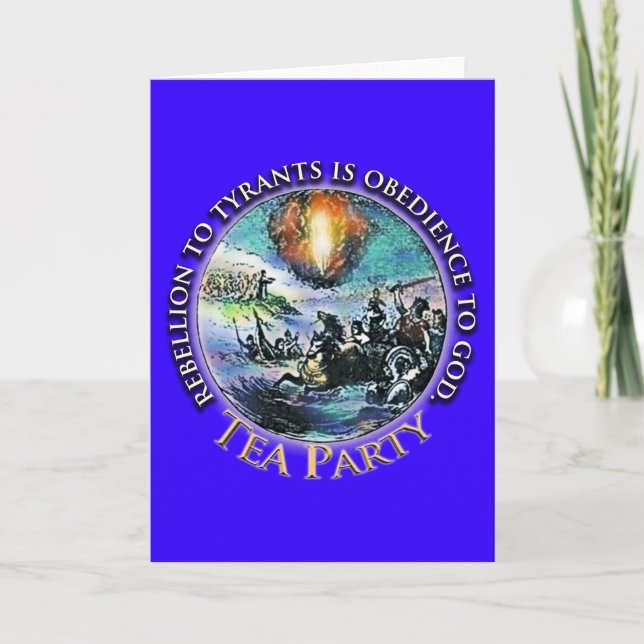 Tarjetas de felicitación Tea Fiesta (Anverso)