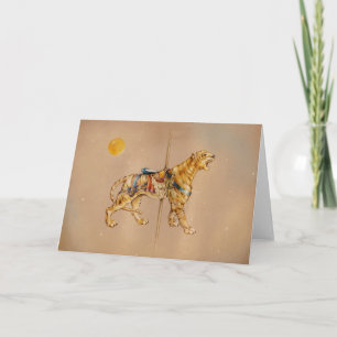 Tarjetas de felicitación - Tigre de carrusel