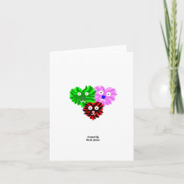 Tarjetas de felicitación verticales pequeñas con H