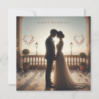 Tarjetas de felicitaciones de boda felices