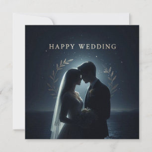 Tarjetas de Felicitaciones de Boda Feliz