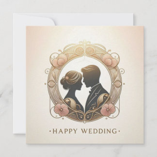 Tarjetas de Felicitaciones de Boda Feliz