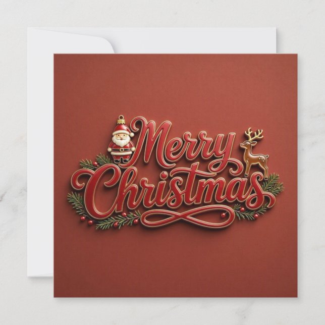 Tarjetas de felicitaciones de Navidad (Anverso)