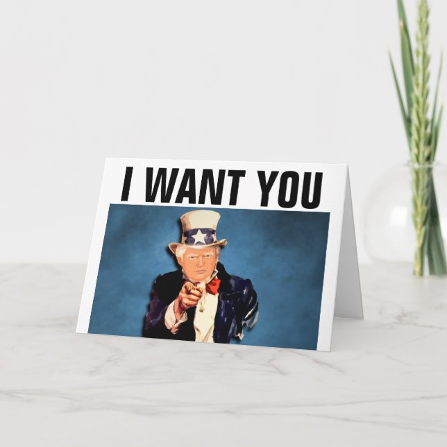 TARJETAS DE FELICITACIONES DEL BODA DE DONALD TRUM (Anverso)